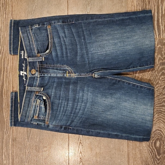 ❤ NWOT! 7 FOR ALL MANKIND ANKLE GWENEVERE SKINNY JEANS, 0 (25) - Picture 1 of 7
